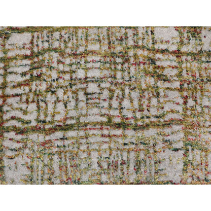 Modern and Contemporary Wool & Silk Hand Loomed Rug Grey No Border 2.6X11.9 -O058115