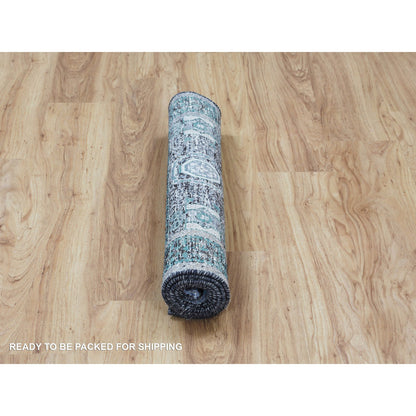 Mamluk Wool & Silk Hand Knotted Rug Brown No Border 3.1X5.0 -O058195