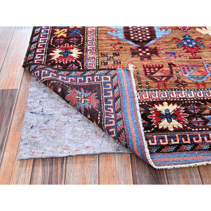 Kazak Wool Hand Knotted Rug Multicolored 6.2x7.7 -O0582