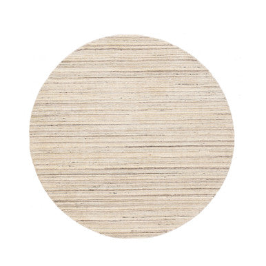 Hand-Loomed Wool Hand Loomed Rug Beige No Border 6.0X6.0 -O058353