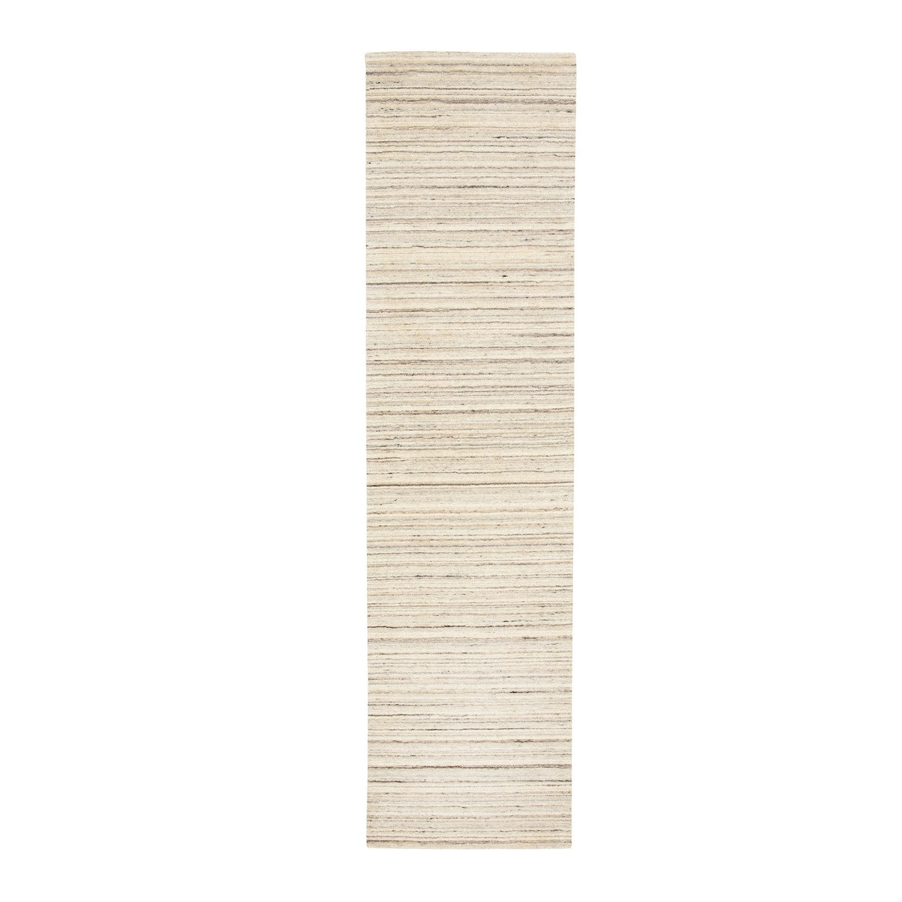 Hand-Loomed Wool Hand Loomed Rug Beige No Border 2.6X9.8 -O058358