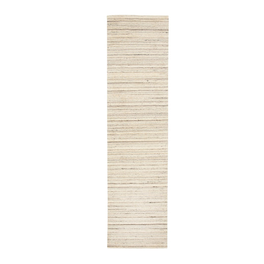 Hand-Loomed Wool Hand Loomed Rug Beige No Border 2.6X9.8 -O058358
