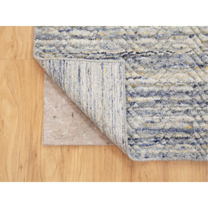 Modern and Contemporary Wool Hand Loomed Rug Grey No Border 3.0X5.0 -O058395