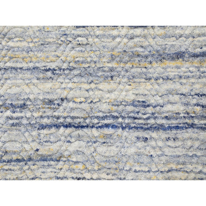 Modern and Contemporary Wool Hand Loomed Rug Grey No Border 3.0X5.0 -O058395