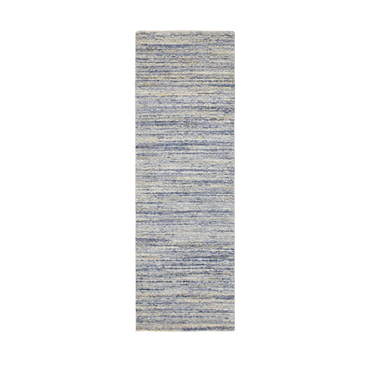 Modern and Contemporary Wool Hand Loomed Rug Grey No Border 2.6X8.0 -O058398