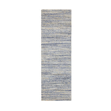 Modern and Contemporary Wool Hand Loomed Rug Grey No Border 2.6X8.0 -O058398