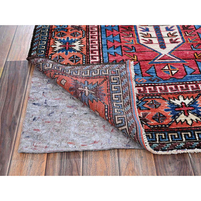 Kazak Wool Hand Knotted Rug Blue 6.0x7.8 -O0583