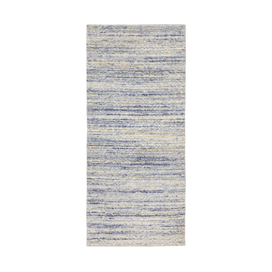 Modern and Contemporary Wool Hand Loomed Rug Grey No Border 2.6X5.10 -O058401