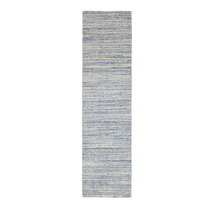 Modern and Contemporary Wool Hand Loomed Rug Grey No Border 2.6X9.9 -O058402