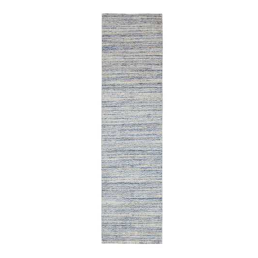 Modern and Contemporary Wool Hand Loomed Rug Grey No Border 2.6X9.9 -O058402