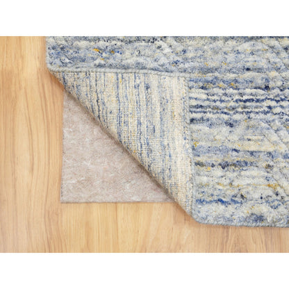 Modern and Contemporary Wool Hand Loomed Rug Grey No Border 2.6X11.9 -O058403