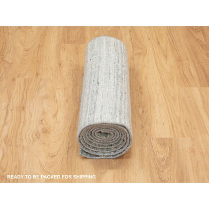 Modern and Contemporary Wool Hand Loomed Rug Green No Border 2.6X7.10 -O058422
