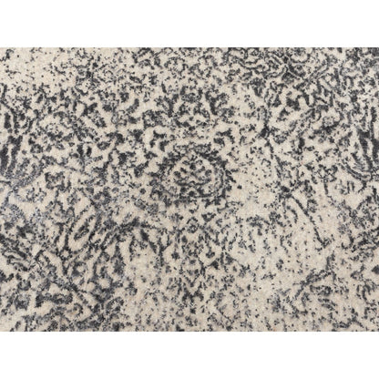 Modern and Contemporary Wool & Art Silk Hand Loomed Rug Grey No Border 5.10X5.10 -O058427