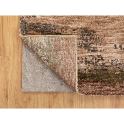 Modern and Contemporary Wool & Silk Hand Knotted Rug Brown No Border 3.0X5.0 -O058468