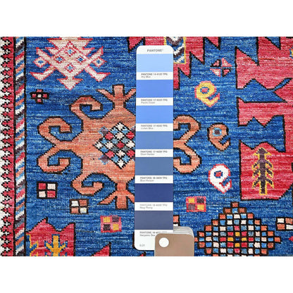 Kazak Wool Hand Knotted Rug Blue 6.0x7.10 -O0584