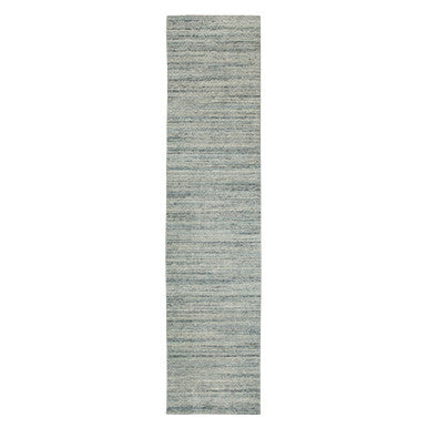 Modern and Contemporary Wool Hand Loomed Rug Green No Border 2.6X11.10 -O058571