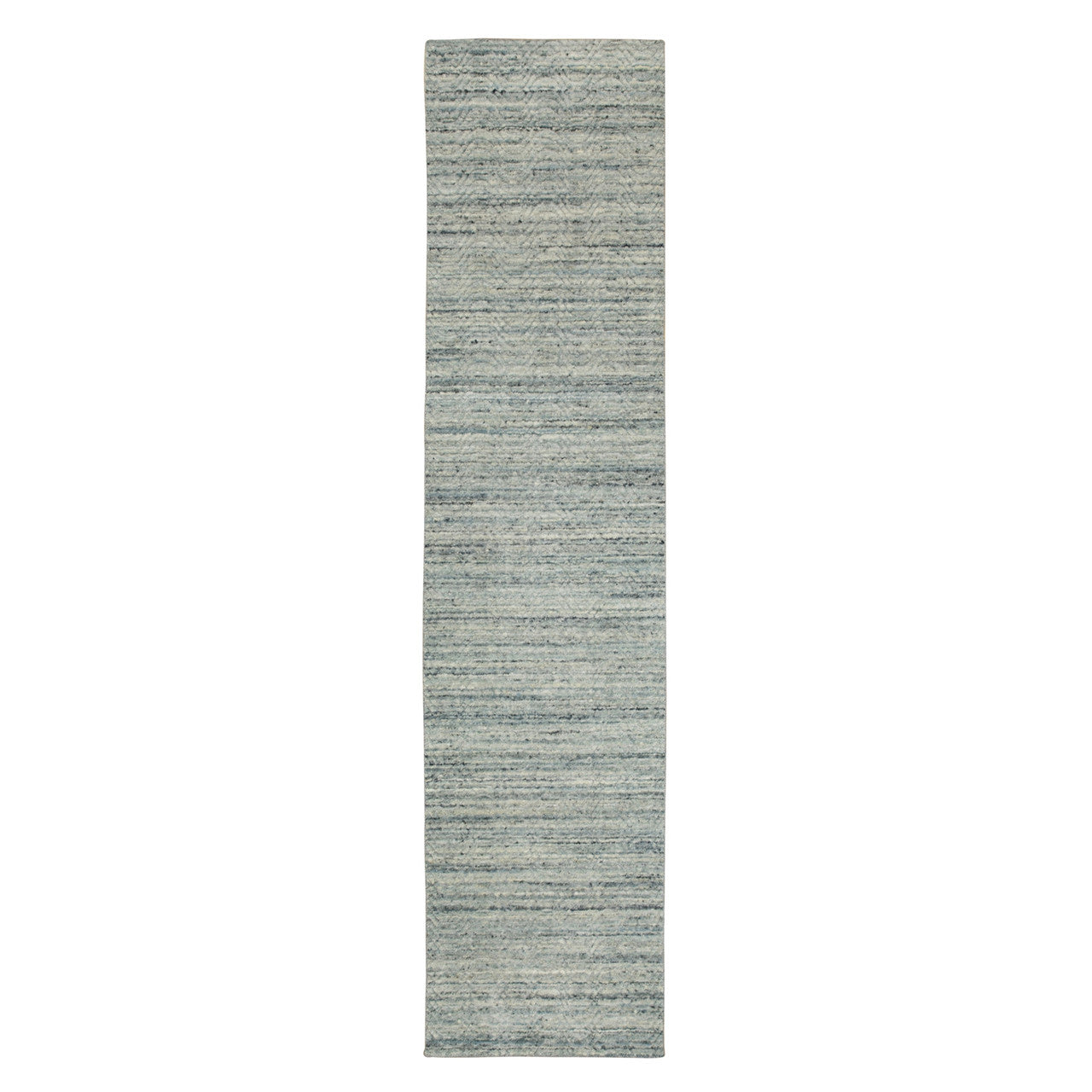 Modern and Contemporary Wool Hand Loomed Rug Green No Border 2.6X11.10 -O058572