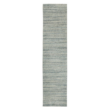 Modern and Contemporary Wool Hand Loomed Rug Green No Border 2.6X11.10 -O058572