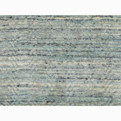 Modern and Contemporary Wool Hand Loomed Rug Green No Border 2.6X6.0 -O058576