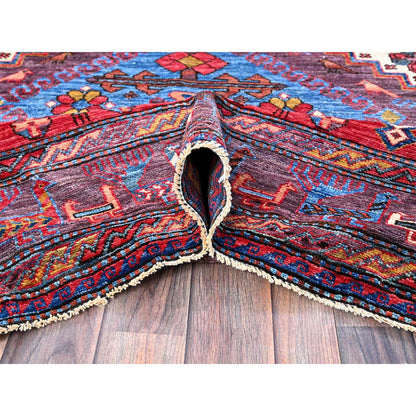 Kazak Wool Hand Knotted Rug Ivory 5.10x8.6 -O0585