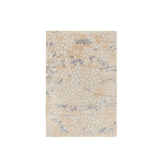 Modern and Contemporary Wool & Silk Hand Knotted Rug Ivory No Border 2.0X3.1 -O058636