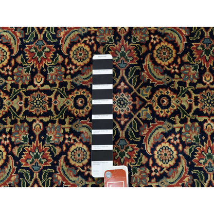Fine Oriental Wool Hand Knotted Rug Black Rust Red 2.8X10.6 -O058639