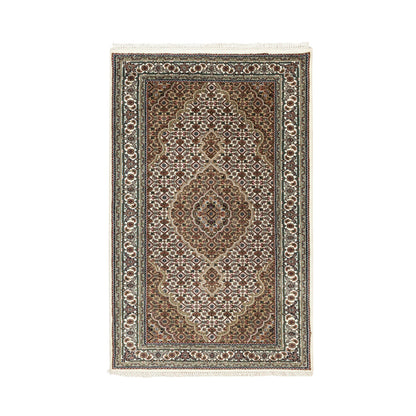 Fine Oriental Wool Hand Knotted Rug Ivory Ivory 3.0X5.6 -O058700