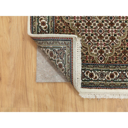 Fine Oriental Wool Hand Knotted Rug Ivory Ivory 3.0X5.6 -O058700