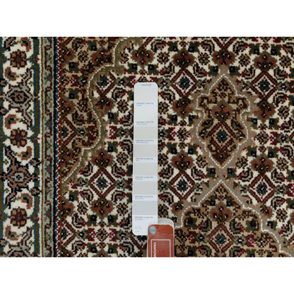 Fine Oriental Wool Hand Knotted Rug Ivory Ivory 3.0X5.6 -O058700
