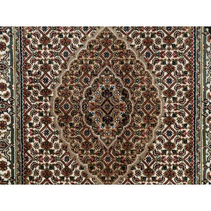 Fine Oriental Wool Hand Knotted Rug Ivory Ivory 3.0X5.6 -O058700