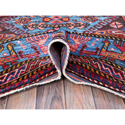 Kazak Wool Hand Knotted Rug Ivory 6.0x7.8 -O0587