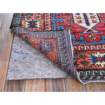 Kazak Wool Hand Knotted Rug Blue 5.11x7.8 -O0588