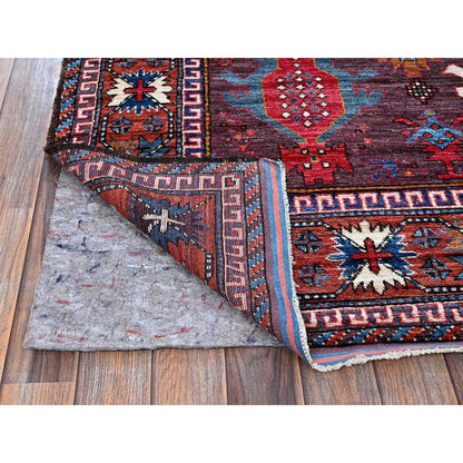 Kazak Wool Hand Knotted Rug Ivory 6.0x8.6 -O0589