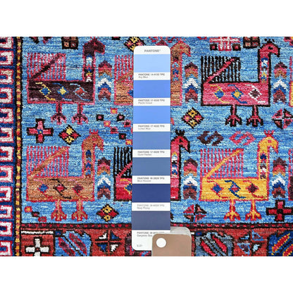 Kazak Wool Hand Knotted Rug Ivory 6.0x8.6 -O0589