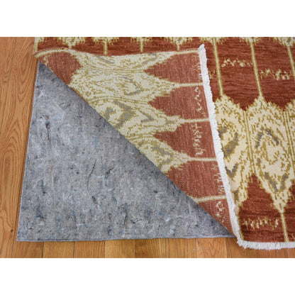 Clearance Wool Hand Knotted Rug Red No Border 6.0X9.0 -O059110