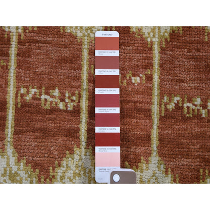 Clearance Wool Hand Knotted Rug Red No Border 6.0X9.0 -O059110