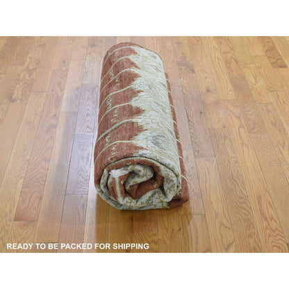 Clearance Wool Hand Knotted Rug Red No Border 6.0X9.0 -O059110