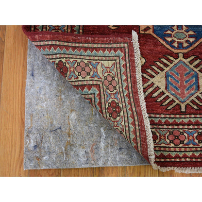 Kazak Wool Hand Knotted Rug Red Gray 2.10X9.0 -O059206