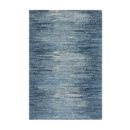 Modern and Contemporary Wool Hand Knotted Rug Blue No Border 6.0X8.10 -O059256