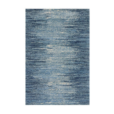Modern and Contemporary Wool Hand Knotted Rug Blue No Border 6.0X8.10 -O059256