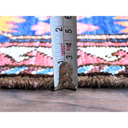 Kazak Wool Hand Knotted Rug Orange 5.1x7.3 -O0592