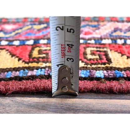 Kazak Wool Hand Knotted Rug Red 5.0x6.4 -O0593