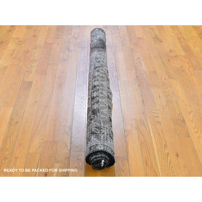 Tribal & Geometric Wool Hand Knotted Rug Brown No Border 5.8X9.10 -O059564