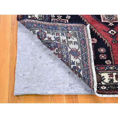 Persian Wool Hand Knotted Rug Blue Ivory 4.6X6.6 -O059567