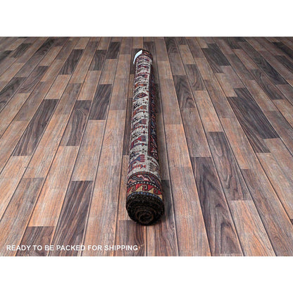 Kazak Wool Hand Knotted Rug Red 5.1x6.7 -O0595