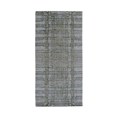 Modern and Contemporary Wool & Art Silk Hand Loomed Rug Grey No Border 2.5X7.9 -O059611