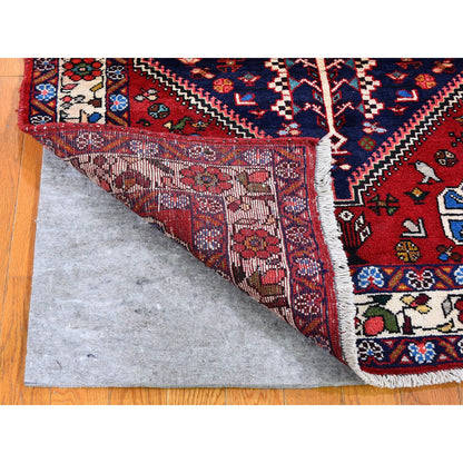 Persian Wool Hand Knotted Rug Red Ivory 3.6X4.9 -O059626