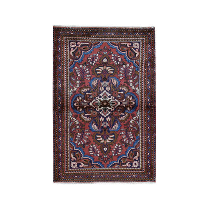 Persian Wool Hand Knotted Rug Red No Border 3.6X5.5 -O059655