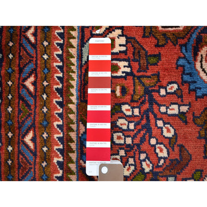 Persian Wool Hand Knotted Rug Red No Border 3.6X5.5 -O059655