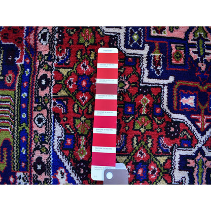 Persian Wool Hand Knotted Rug Red Denim Blue 3.4X5.10 -O059657